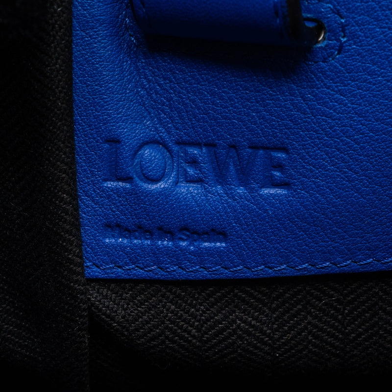 Loewe Hammock Bag Calfskin Electric Blue/Black GHW