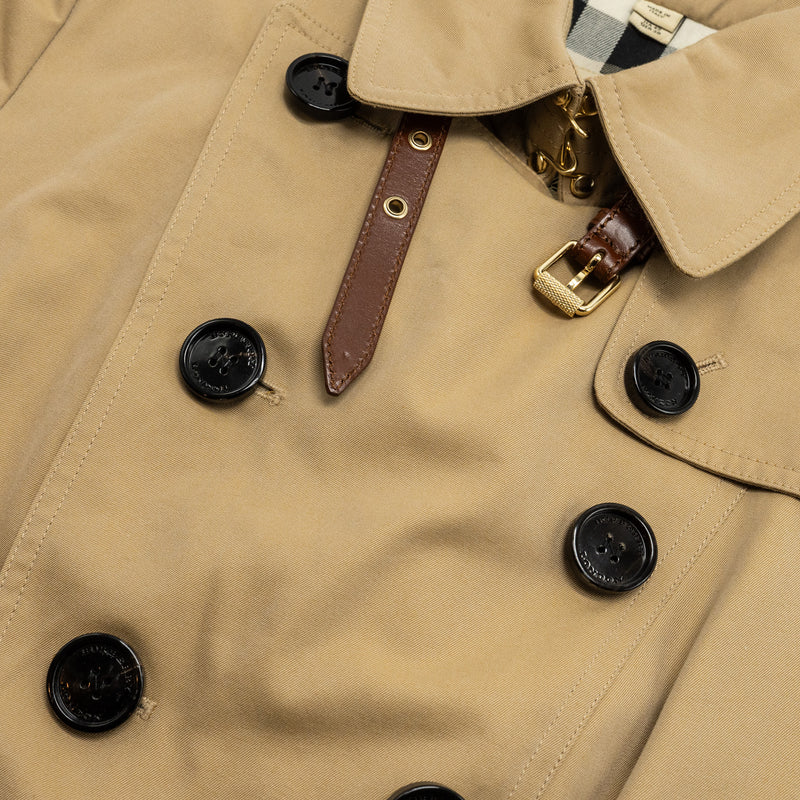 Burberry Size UK 10 Mid-Length Trench Coat Beige