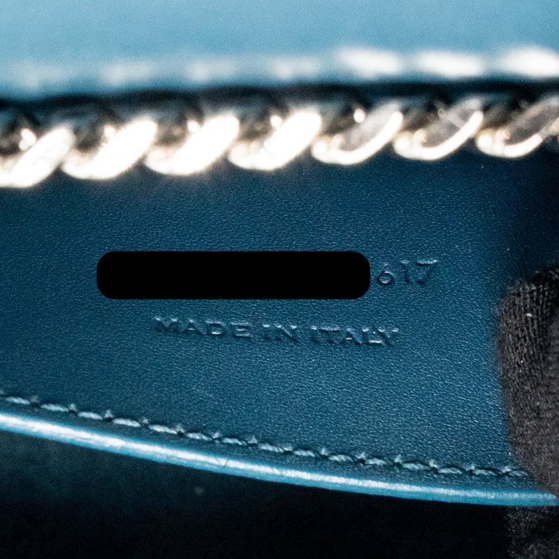 Saint Laurent/YSL Small Kate Bag with Tassel Caflskin Blue SHW