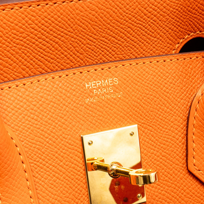 Hermes Birkin 30 Epsom 9J Feu GHW Stamp A