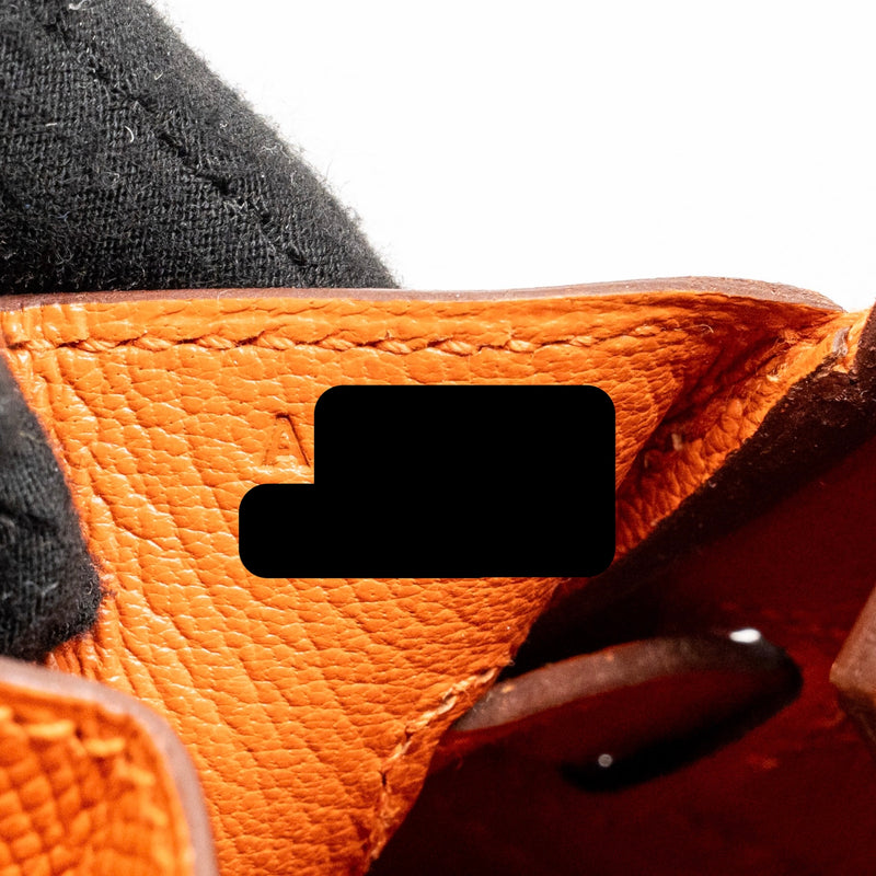 Hermes Birkin 30 Epsom 9J Feu GHW Stamp A