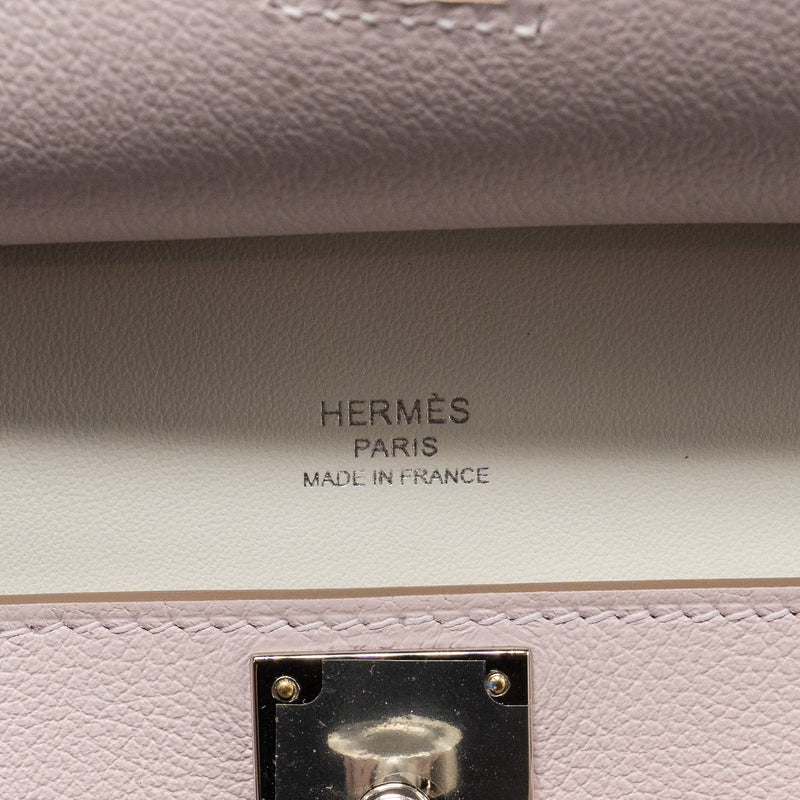 Hermes Mini Jypsiere Evercolor mauve pale SHW stamp B