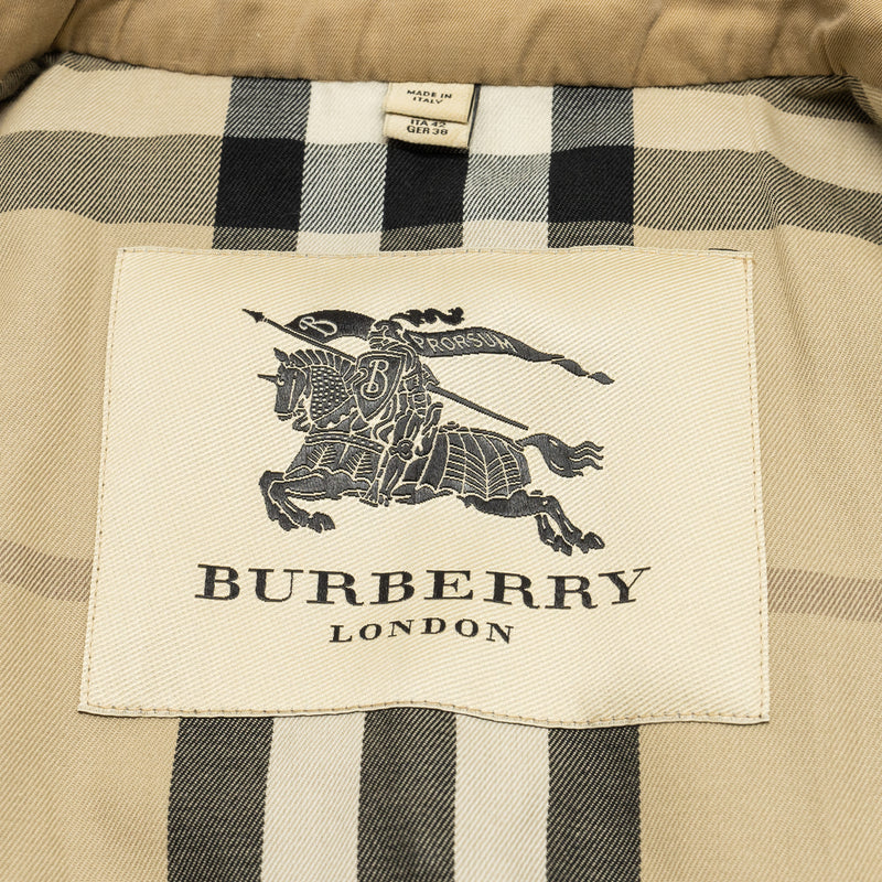 Burberry Size UK 10 Mid-Length Trench Coat Beige