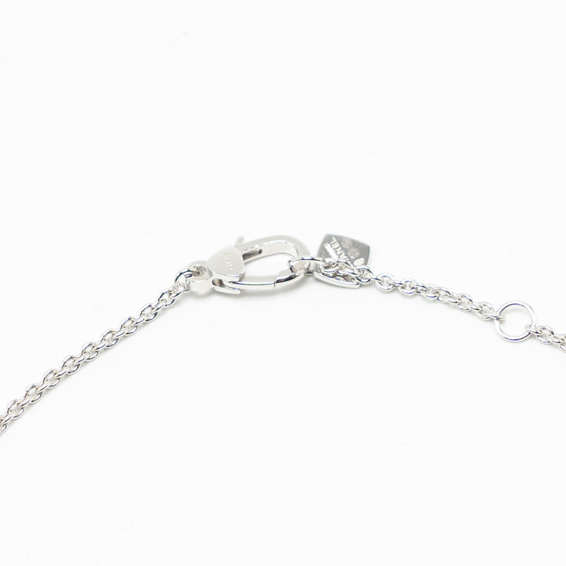 Chanel Coco Crush Necklace Quilted motif 18k white gold, diamonds