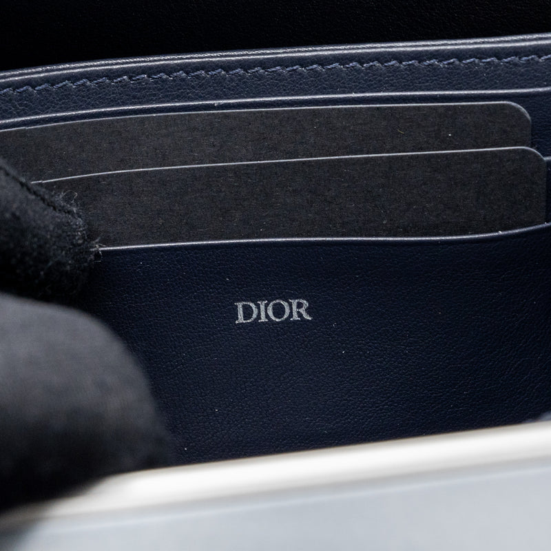 Dior X Rimowa clutch trunk bag aluminium / calfskin silver / black SHW