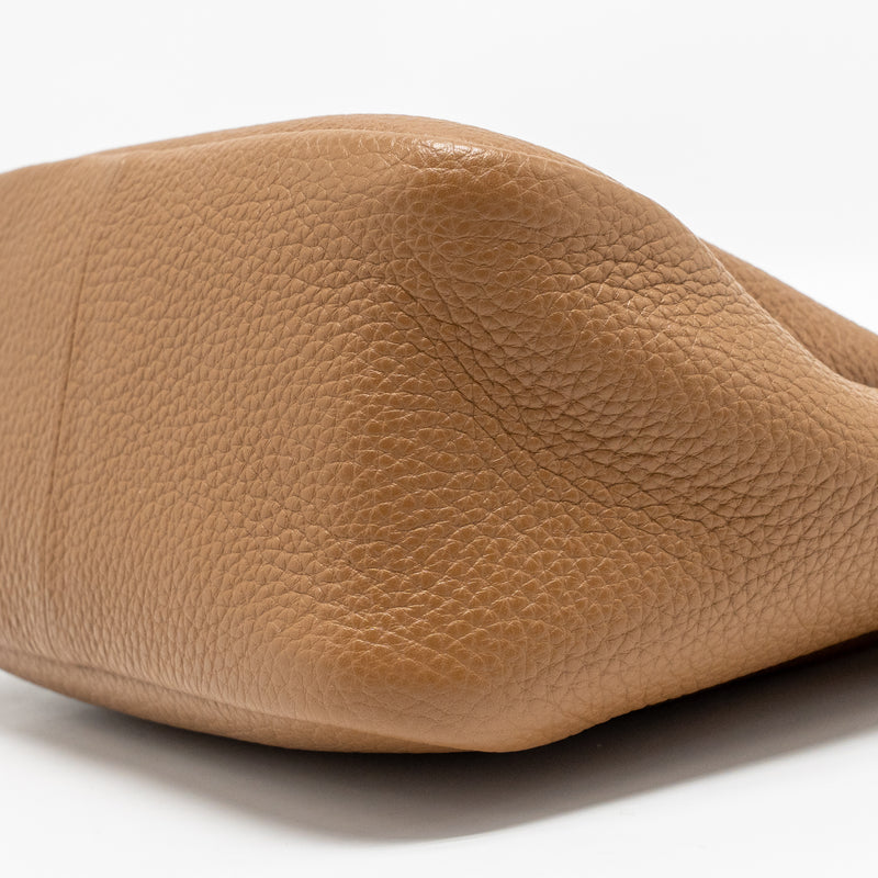 Prada Mini Leather Handbag Calfskin Caramel SHW