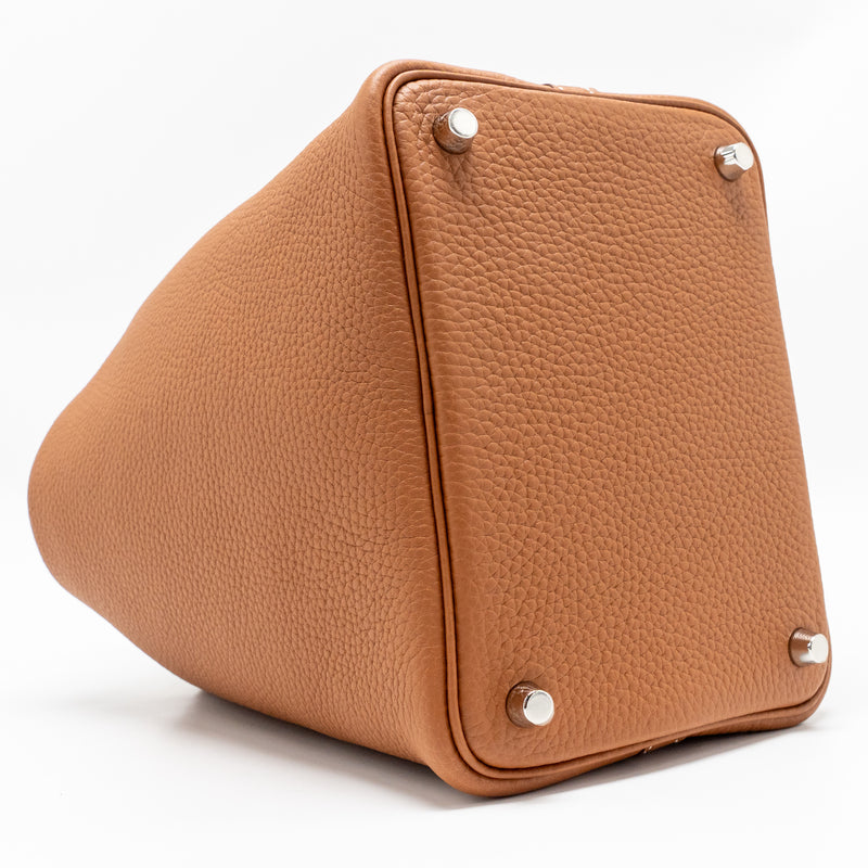 Hermes Picotin 18 Lock Bag Clemence Gold SHW Stamp Z
