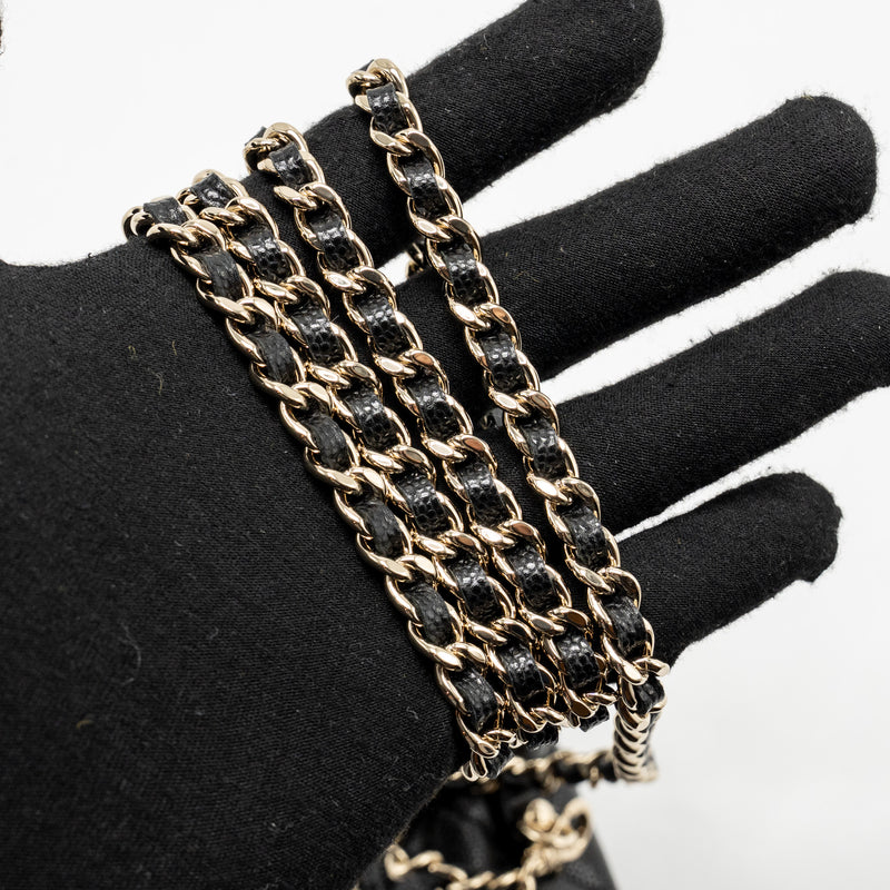 CHANEL 25P CC Top Handle Vanity Bag Caviar Black LGHW (Microchip)