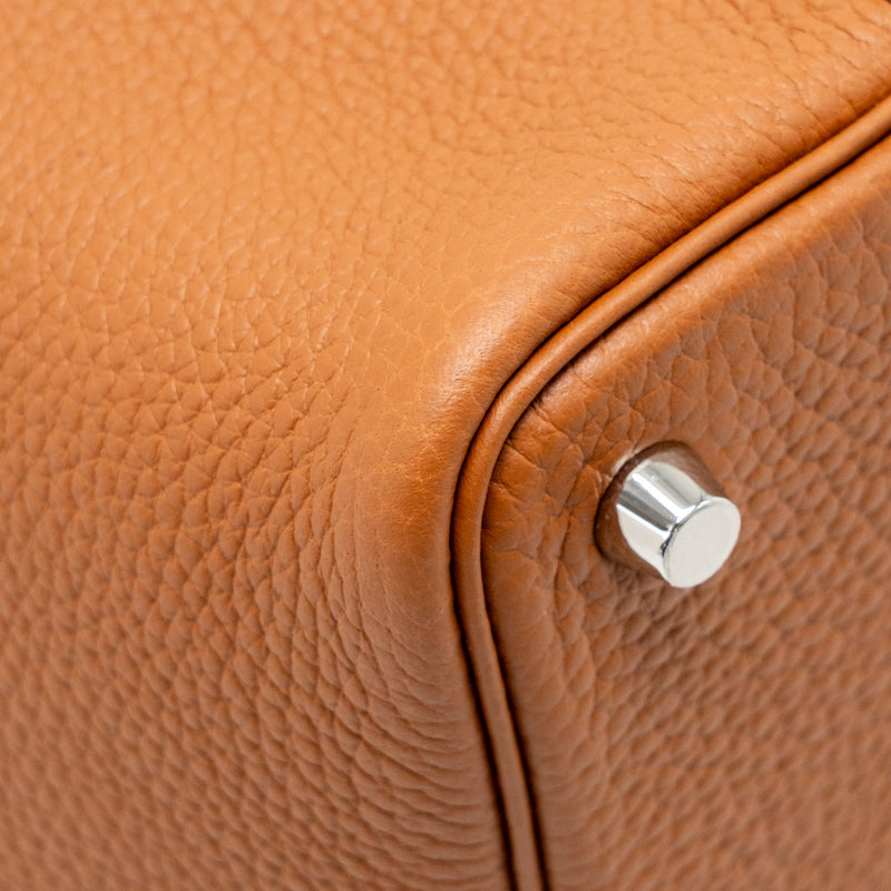 Hermes Picotin 18 Lock Bag Clemence Gold SHW Stamp Z