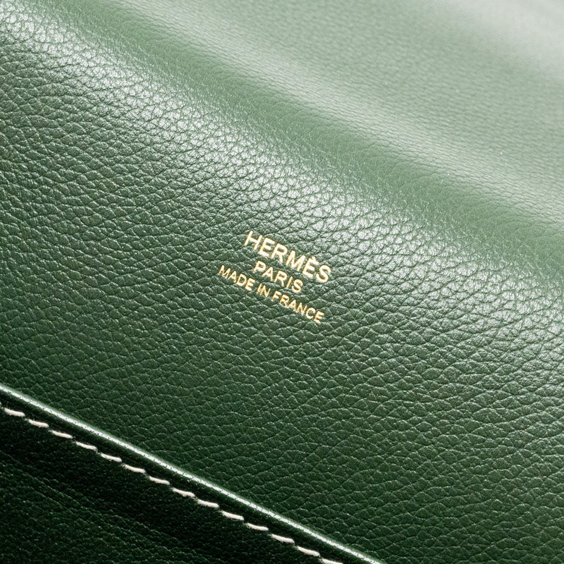 Hermes Roulis 23 Evercolor Vert Cypres GHW Stamp X