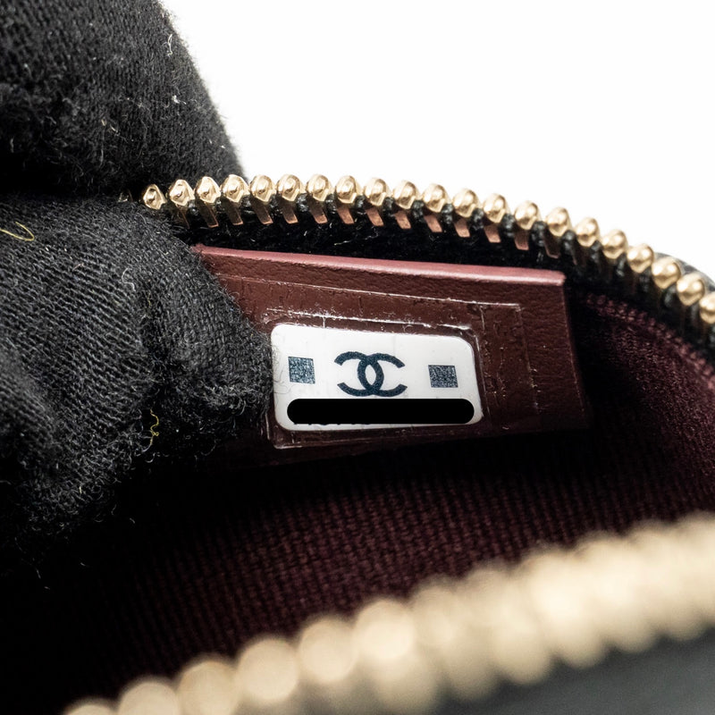 CHANEL 25P CC Top Handle Vanity Bag Caviar Black LGHW (Microchip)