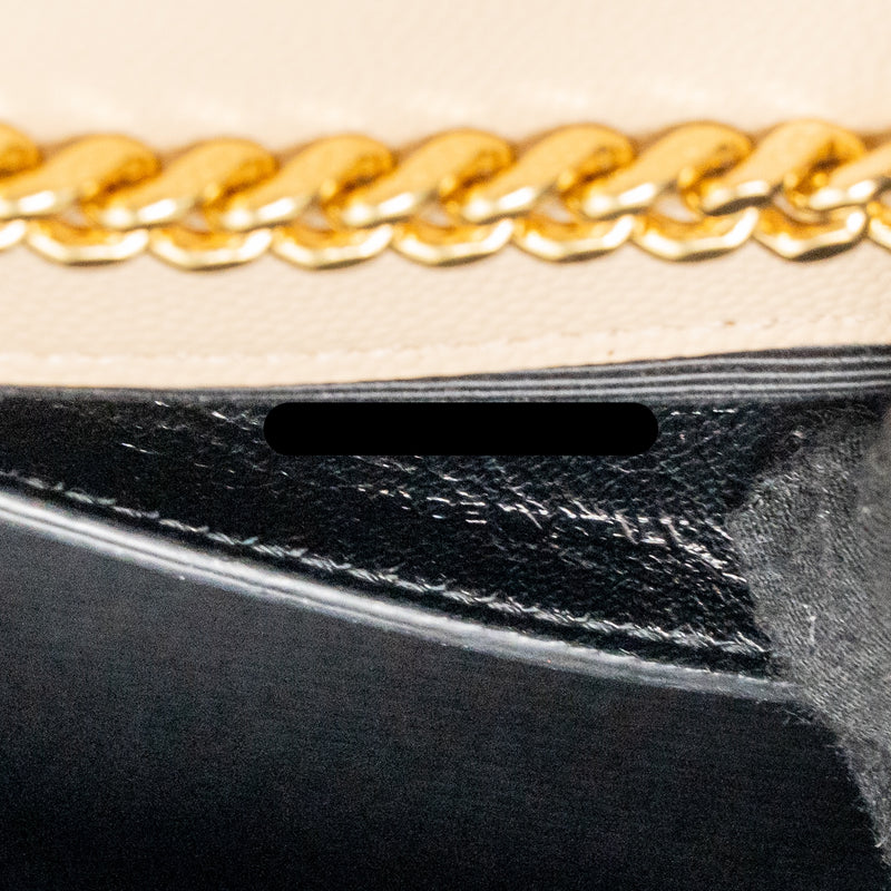 Saint Laurent/YSL Kate Medium Grained Calfskin Dark Beige GHW