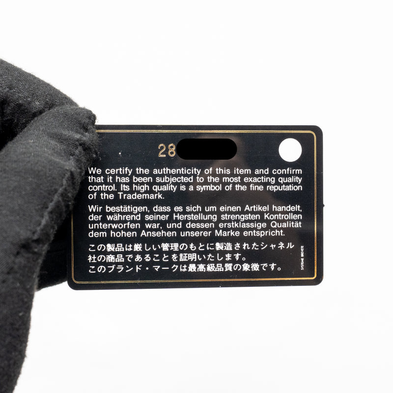 Chanel small coco handle with lizard embossed handle chevron caviar black GHW