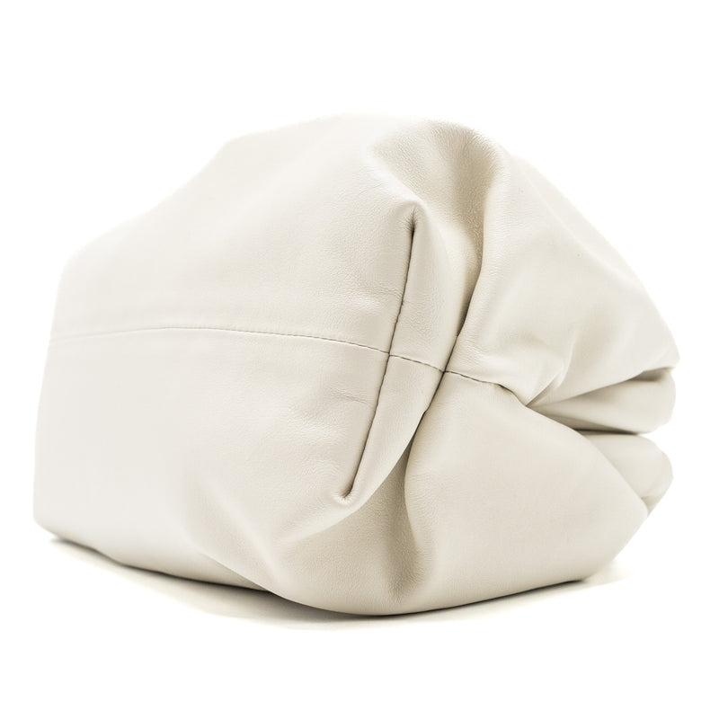 Bottega Veneta The Pouch Calfskin White GHW