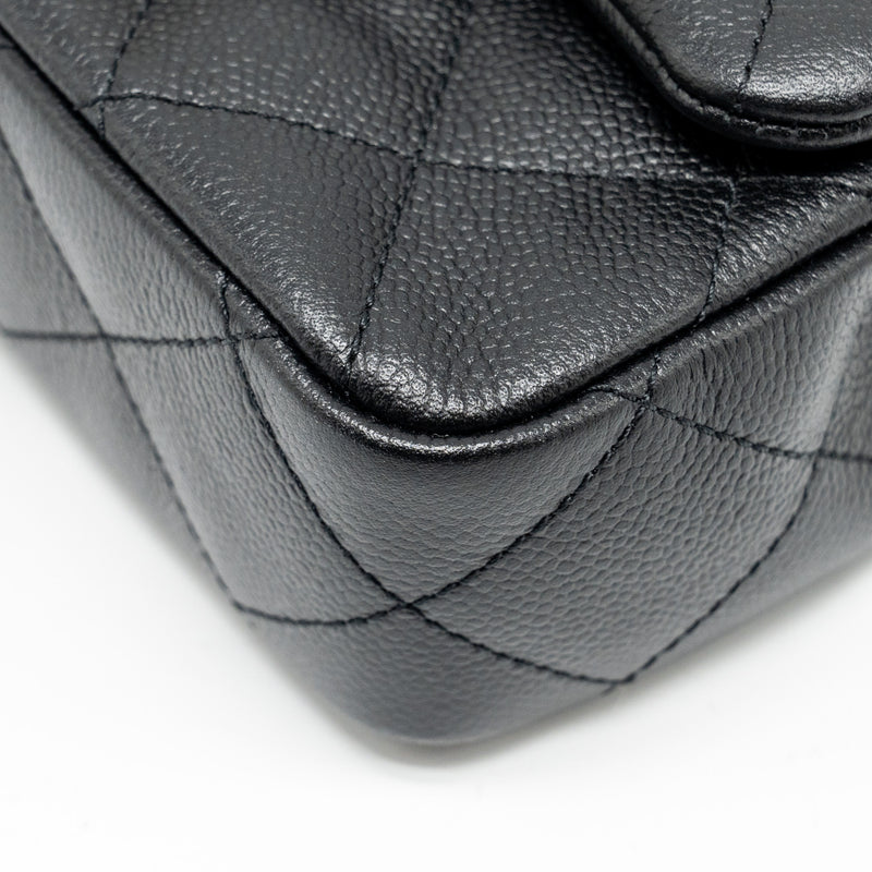 Chanel Coco Love Mini Flap Bag Adjustable Chain Caviar black GHW (microchip)