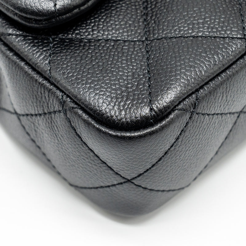 Chanel Coco Love Mini Flap Bag Adjustable Chain Caviar black GHW (microchip)