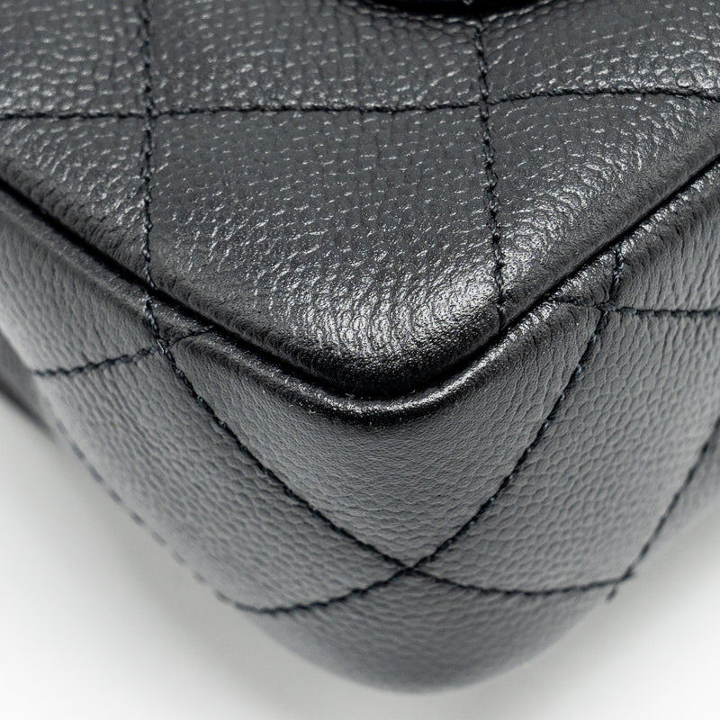 Chanel Coco Love Mini Flap Bag Adjustable Chain Caviar black GHW (microchip)