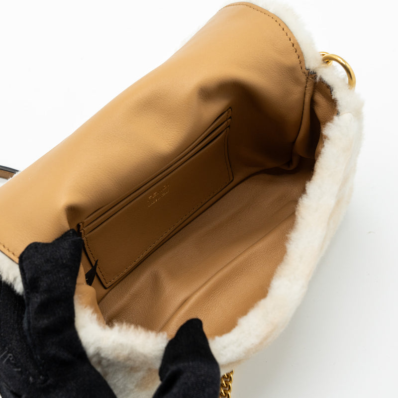 Fendi mini baguette discount sheepskin