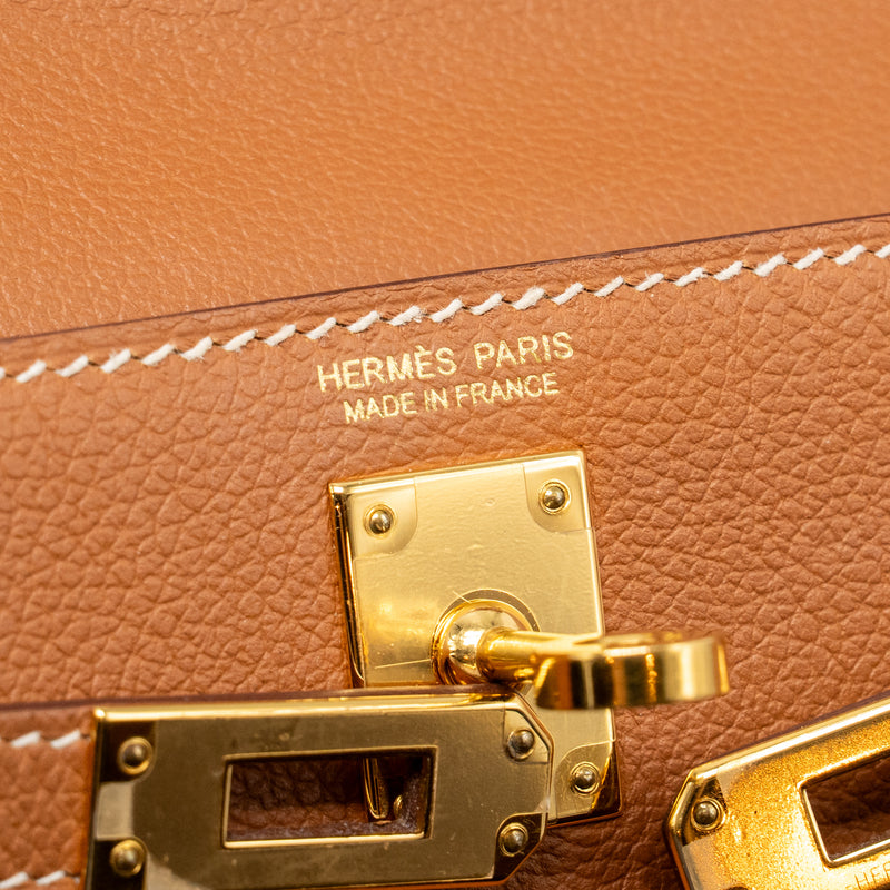 Hermes Kelly Danse Evercolor Gold GHW Stamp Y
