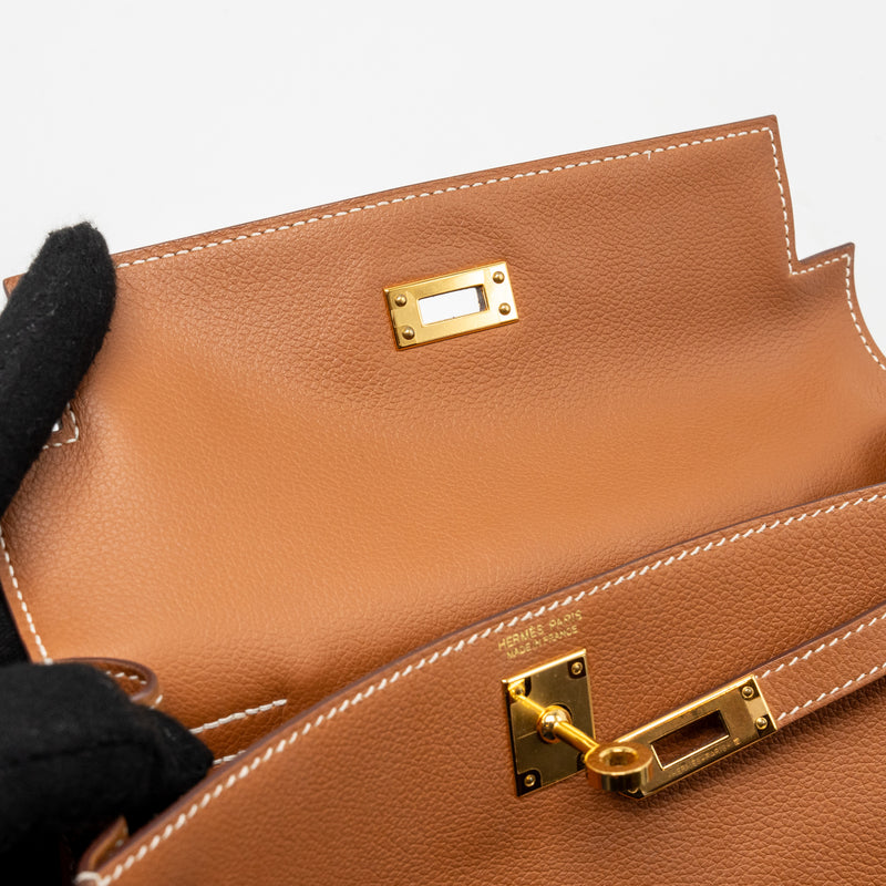 Hermes Kelly Danse Evercolor Gold GHW Stamp Y