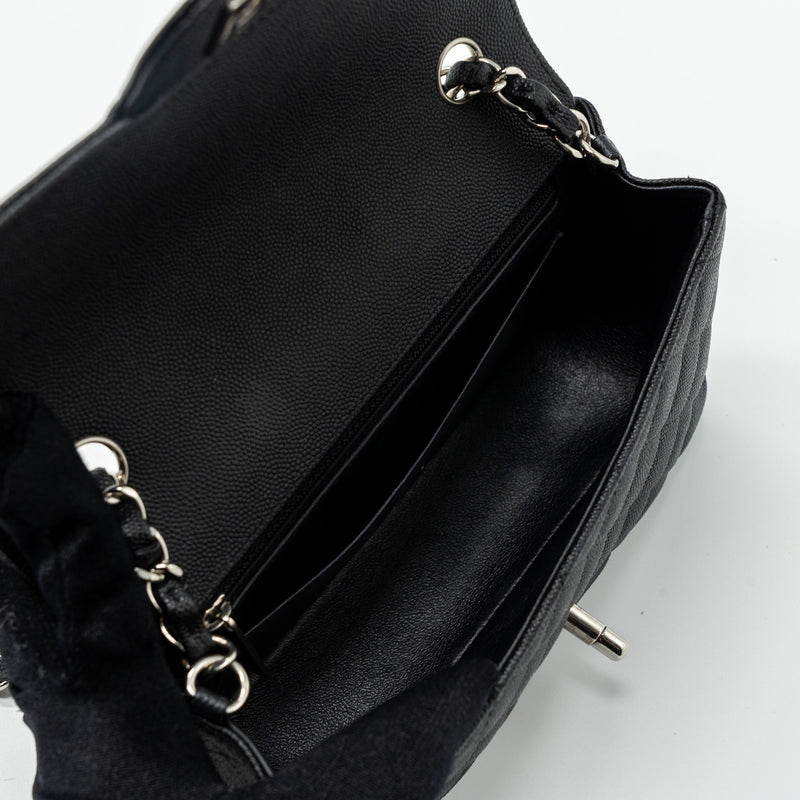 Chanel Classic Mini Rectangular Flap Bag Caviar Black SHW
