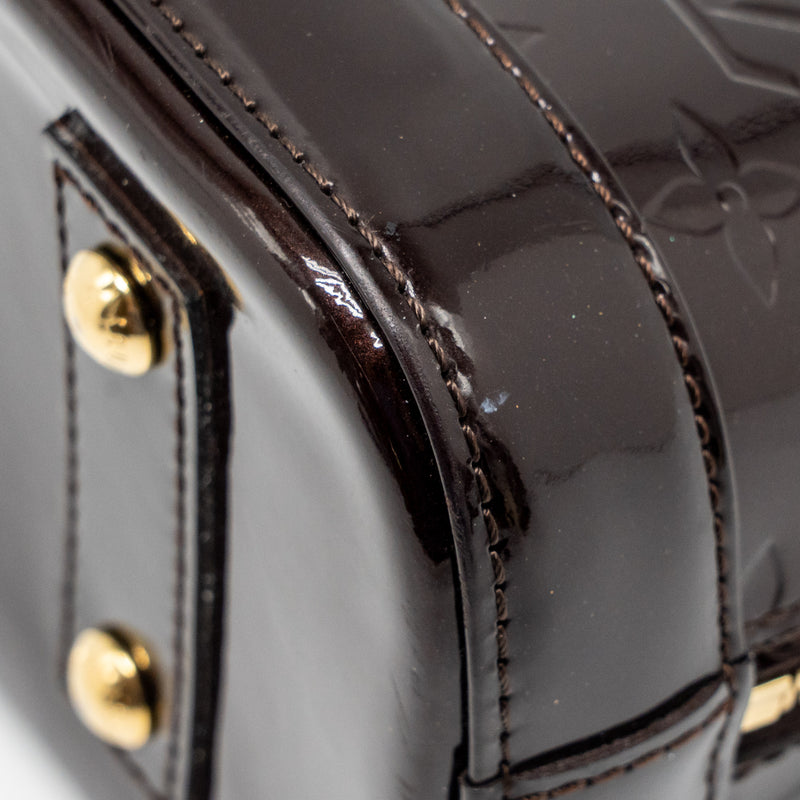 Louis Vuitton Alma BB Patent Amatante GHW