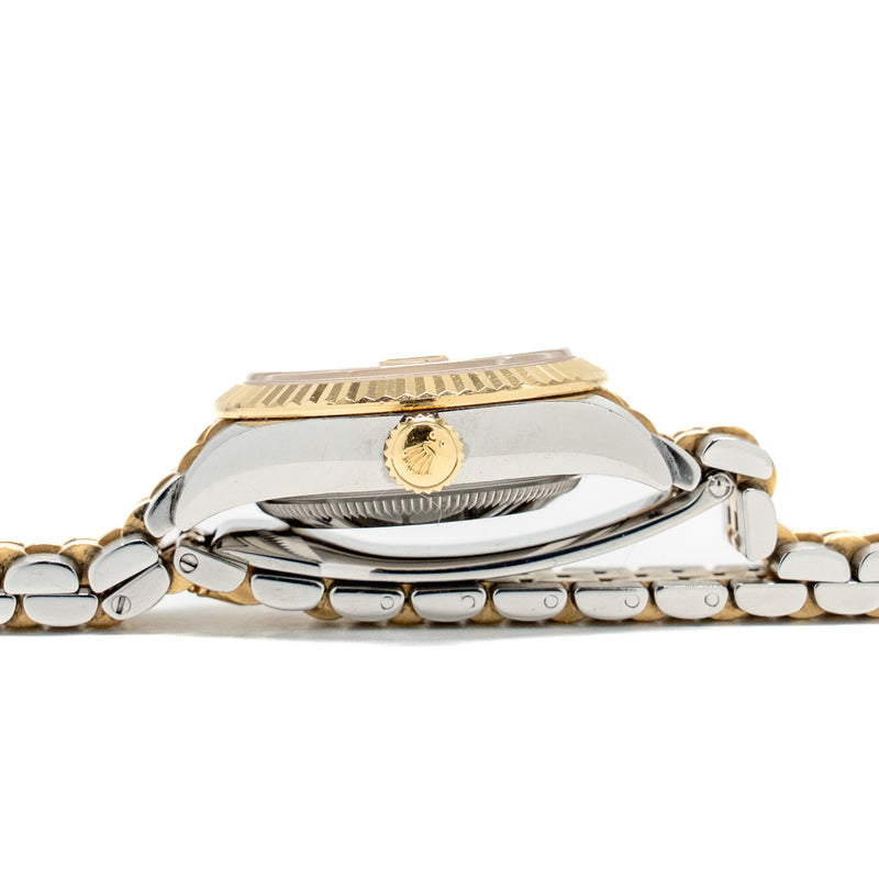 Rolex Lady-Datejust 28mm Oystersteel and Yellow Gold, Champagne-colour Dial Jubilee Bracelet Model: 279173-0001