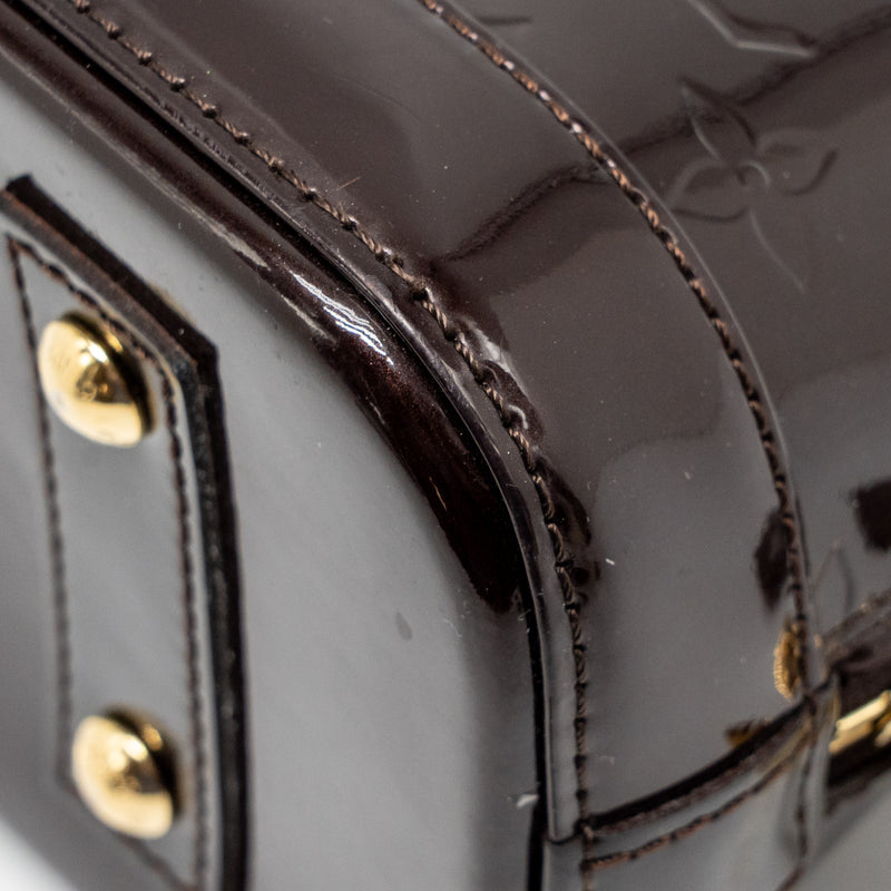 Louis Vuitton Alma BB Patent Amatante GHW