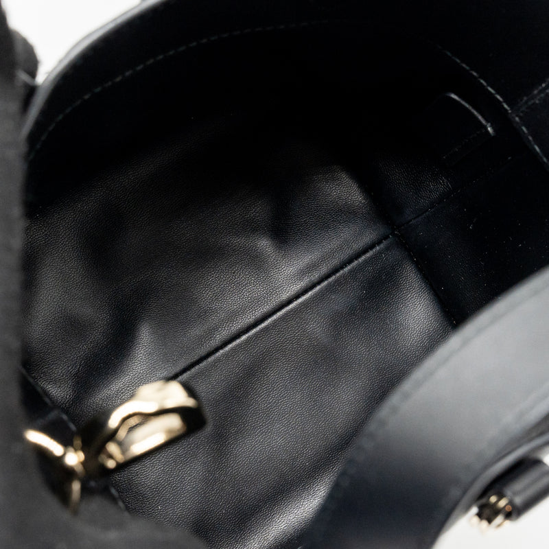 Dior Toujours Vertical Nano Tote Bag calfskin black LGHW