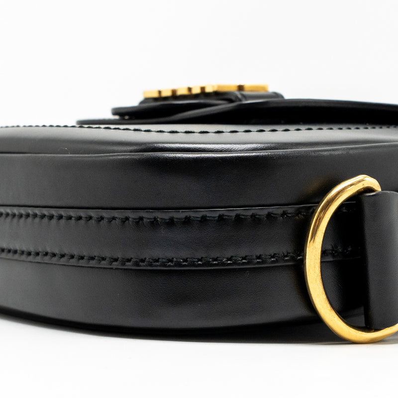 DIOR D-Fence Saddle Bag Calfskin Black GHW
