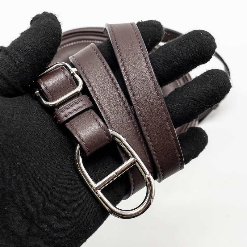 Hermes In-The-Loop Swift Rouge Sellier / Blue France SHW Stamp U