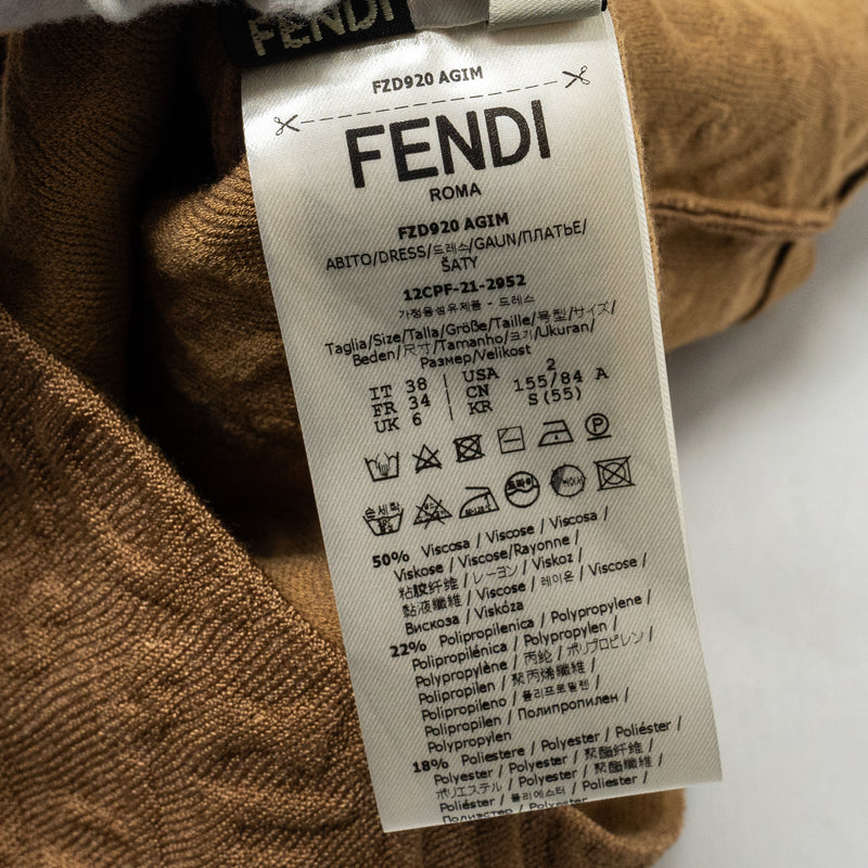 Fendi X Skims size 38 dress Viscose light brown Fendi X Skims size 38 dress Viscose light brown
