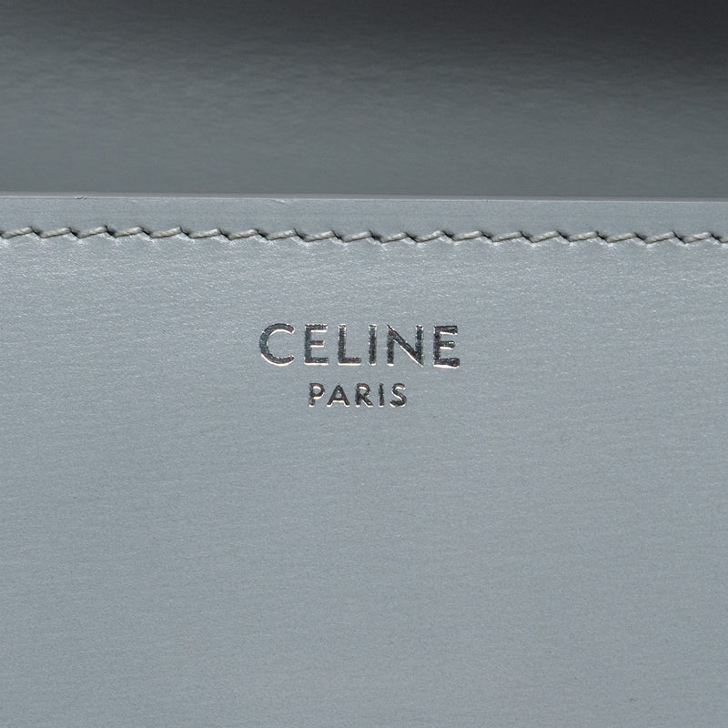 Celine Teen Classic Bag Box Calfskin Light Grey SHW