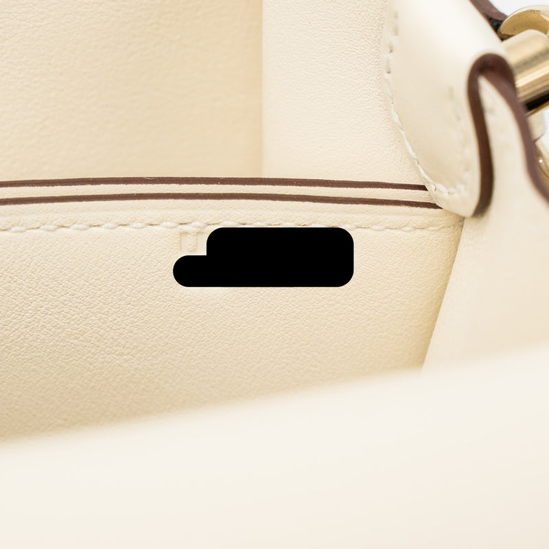 Hermes Mini Roulis Swift Nata LGHW Stamp U
