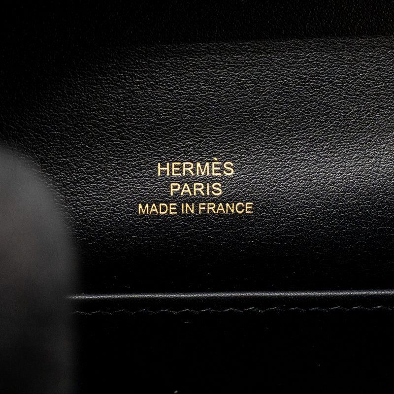 Hermes Kelly Pochette Swift Black GHW Stamp Y