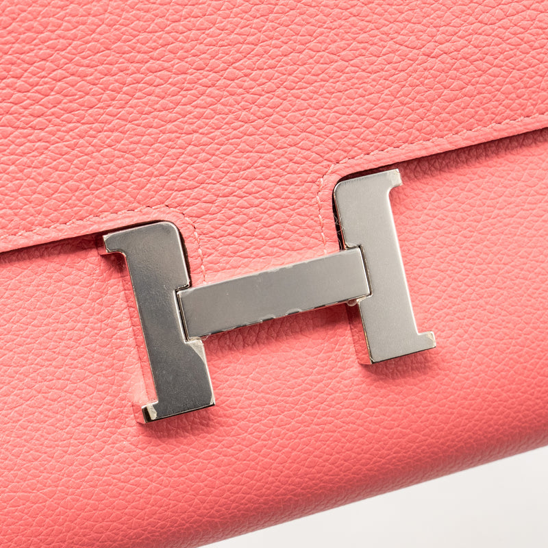 Hermes Constance to Go Evercolor 8W Rose Azalee SHW Stamp Z