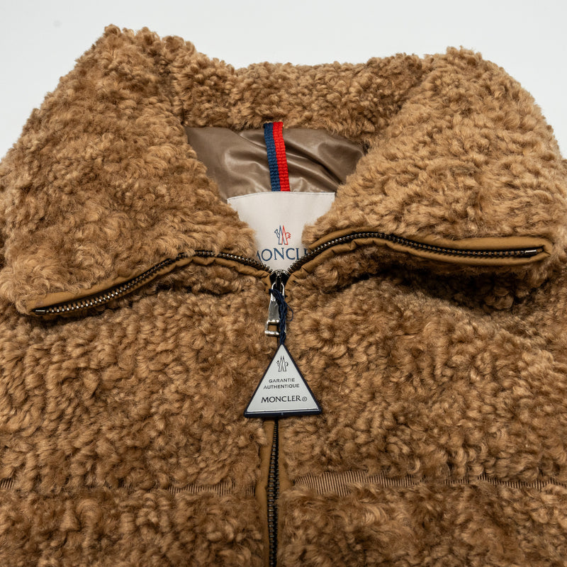 Moncler size 0 Tan Segura Down Jacket goose down / goose feather Tan
