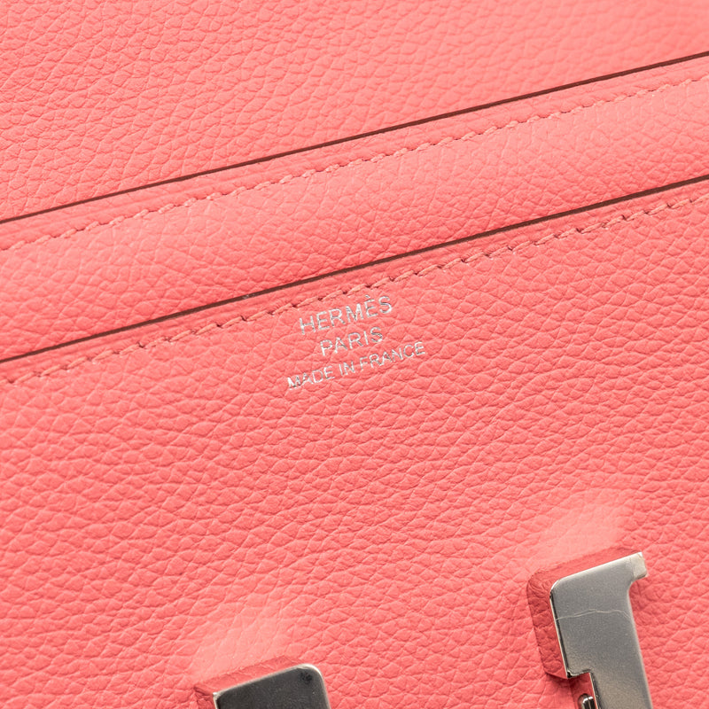 Hermes Constance to Go Evercolor 8W Rose Azalee SHW Stamp Z
