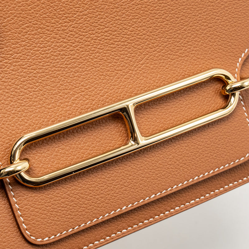 HERMES Mini Roulis Evercolor Gold GHW Stamp Y