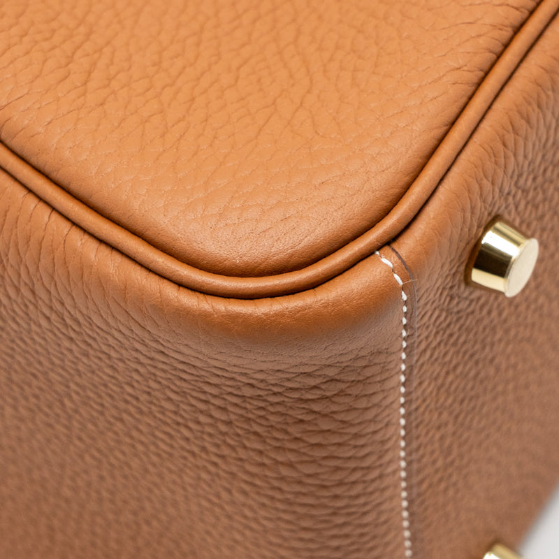 Hermes Lindy 26 Clemence Gold GHW Stamp Z