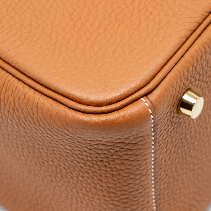 Hermes Lindy 26 Clemence Gold GHW Stamp Z