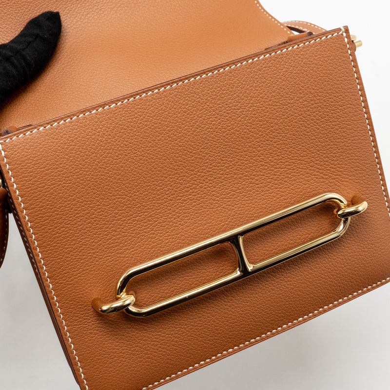 HERMES Mini Roulis Evercolor Gold GHW Stamp Y
