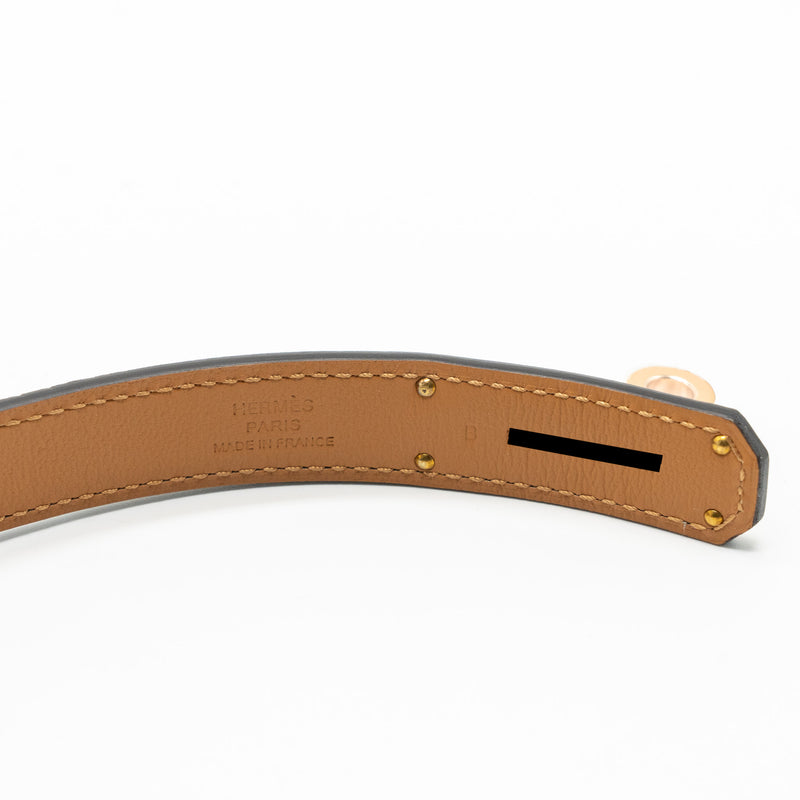 Hermes classic kelly belt epsom etoupe RGHW stamp B