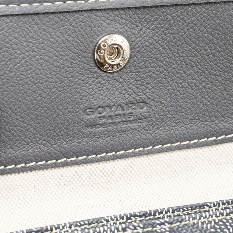 Goyard Saint Louis PM tote goyardline canvas grey SHW