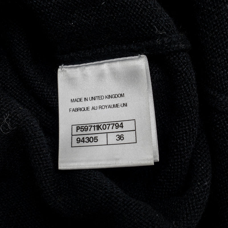 Chanel size 36 cashmere pullover black