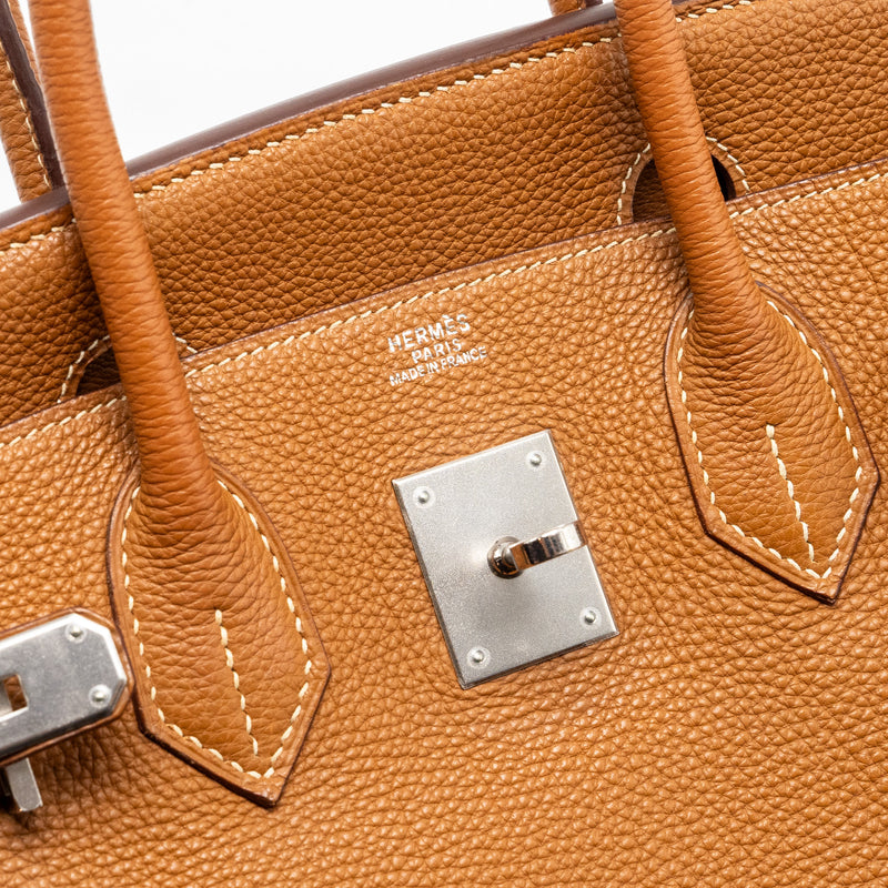 Hermes Birkin 30 Togo Gold SHW stamp Square G