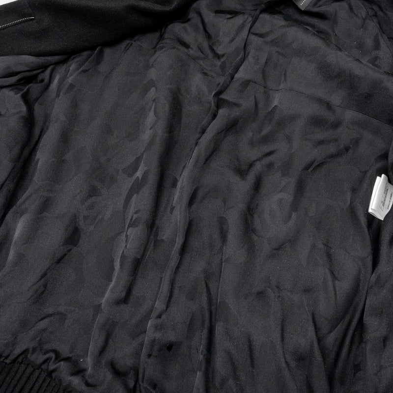 Chanel size 36 cashmere jacket with chain details Black