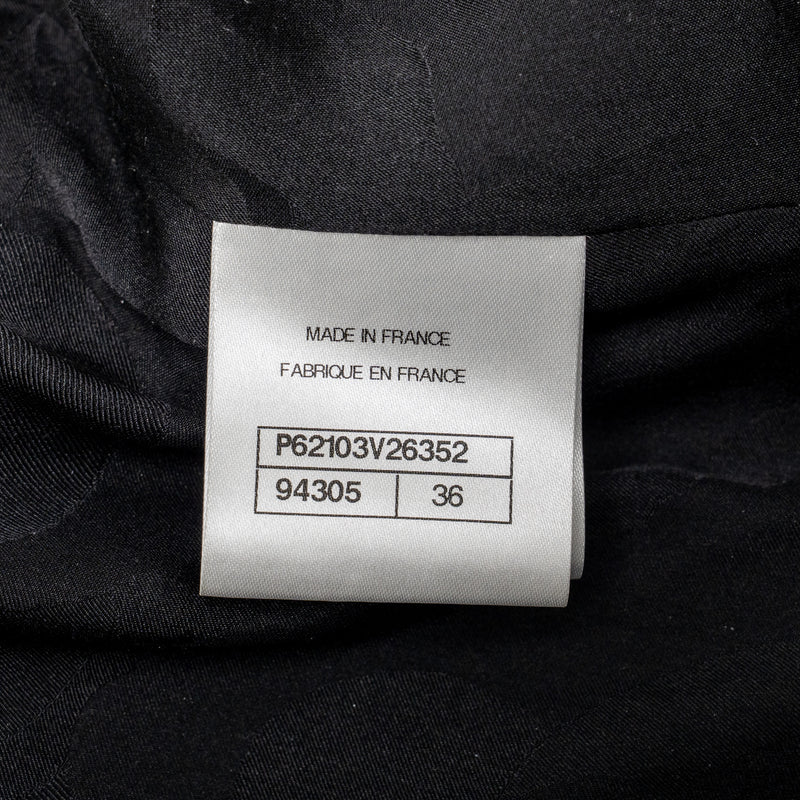 Chanel size 36 cashmere jacket with chain details Black