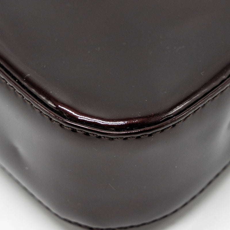 Louis Vuitton sobe clutch patent leather dark purple GHW