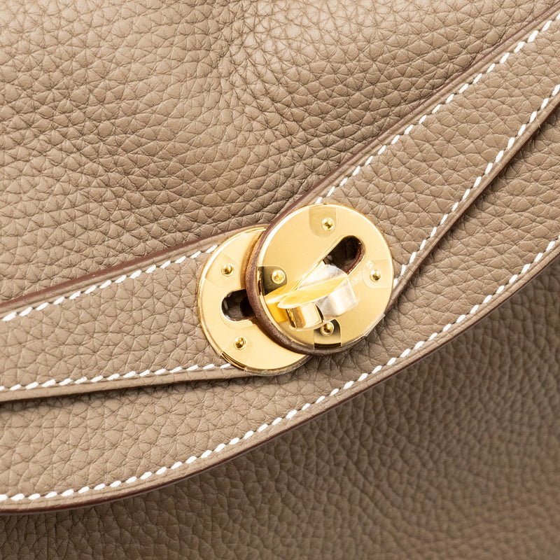 Hermes Lindy 26 Clemence Etoupe GHW Stamp K